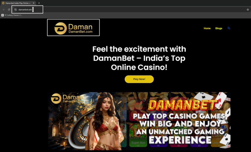 A picture of a chart showing the main website of Daman Bet.