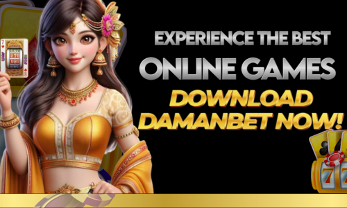 A picture of a woman holding card games, showing the Damanbet
 download to experience the great platform.
